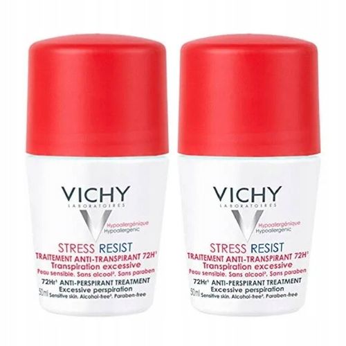 2x Vichy Stress Resist 50 ml Antyperspirant W Kulce Czerwona Kulka 72 h na Arena.pl
