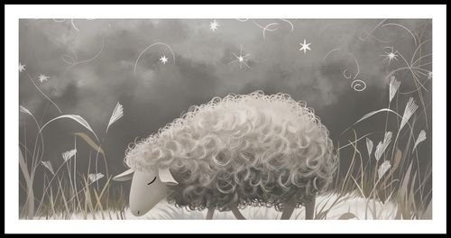 Plakat 91,3x44,5cm Bujna Owca na Arena.pl