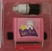 Różowy stempel wałkowy do ćwiczenia dzielenia