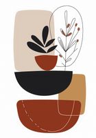 Plakat 70x100cm Botaniczna Abstrakcja