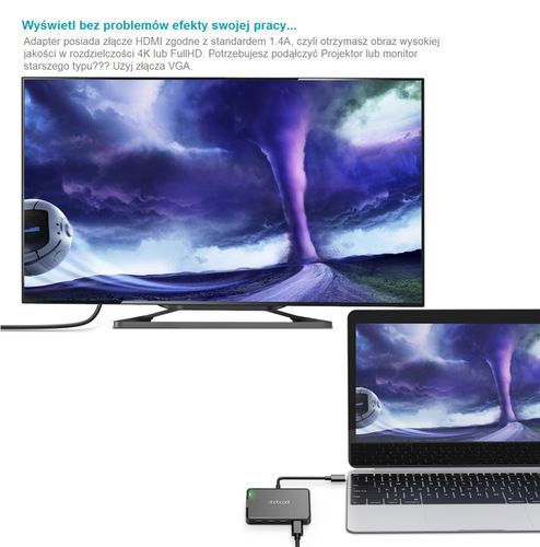 USB-C ETHERNET HDMI 4K USB | MacBook 12 13 15 na Arena.pl