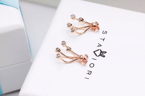 Emaga Złote kolczyki KRD2003 - Diament na Arena.pl