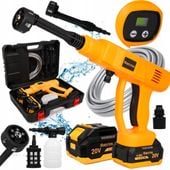 Myjka ciśnieniowa AKUMULATOROWA 20 bar do auta 21V 4Ah PRZENOŚNA