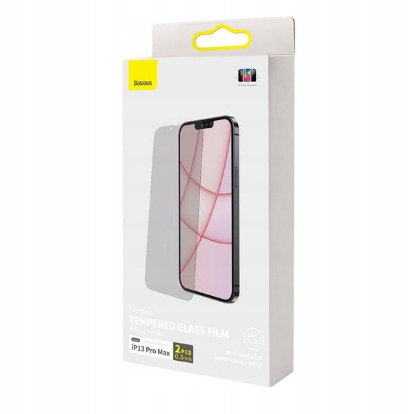 Baseus 2x Szkło Prywatyzujące do iPhone 13 Pro Max zdjęcie 7