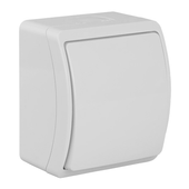 Koala łącznik jednobiegunowy natynkowy IP44 biały