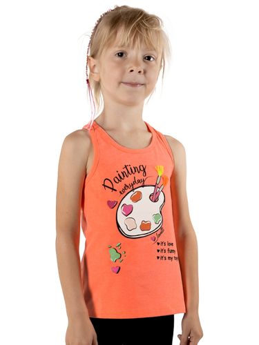 Podkoszulka dziewczęca bokserka bawełniana z aplikacją 3D 134-140 YOCLUB na Arena.pl