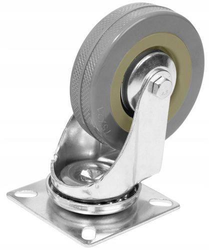 KÓŁKA MEBLOWE OBROTOWE GUMOWE CICHE KOŁA ŁOŻYSKOWANE ZESTAW 4 KÓŁEK na Arena.pl