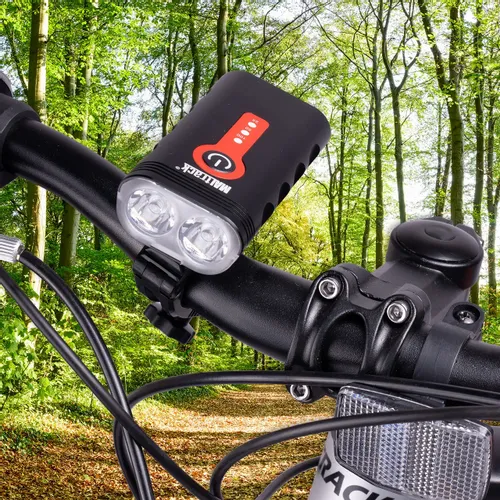 Lampka Rowerowa Przód + Tył LED 360 Wodoodporna na Arena.pl
