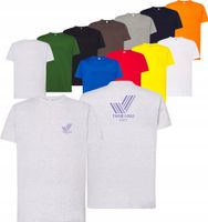 męska KOSZULKA T-SHIRT z HAFTEM firmowa reklamowa LOGO tekst grafika 5 szt