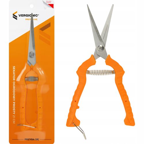 Sekator ogrodowy prosty VERGIONIC 21 cm stalowy do gałęzi i krzewów na Arena.pl