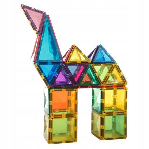 KLOCKI MAGNETYCZNE DUŻE konstrukcyjne Magtiles 32 na Arena.pl