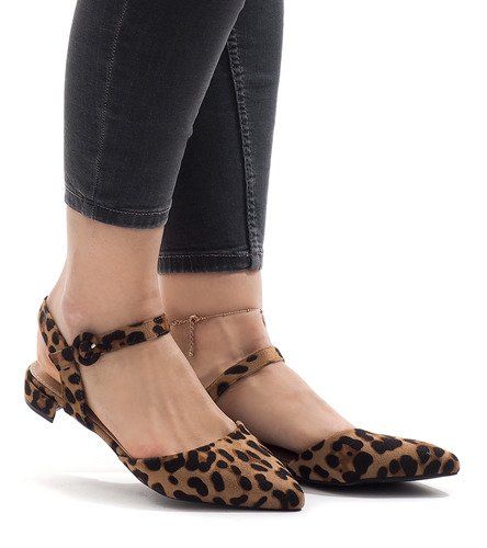 Leopard print sandały balerinki 77-100 41 na Arena.pl