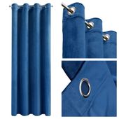 Zasłona gotowa na przelotkach Eurofirany 140X250 MELANIE granat