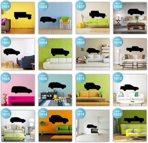 Naklejki na ścianę ścienne SAMOCHODY AUTA 120cm na Arena.pl