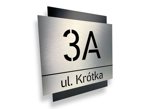 Tabliczka adresowa NUMER | ADRES NA DOM| 25x25cm | CNC | Wycinany | UV na Arena.pl