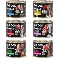 John Dog Pure Black Mix Smaków 6x 200g Bezzbożowa