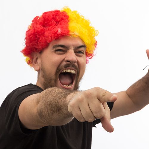 Peruka Afro Flaga Hiszpanii na Arena.pl