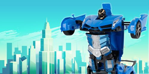 Robot Transformer Mech Team 2w1 Sportowy Samochód na Arena.pl