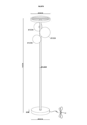 Lampa Podłogowa Berella Light Flami F BL5578 na Arena.pl