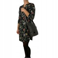 Torebka Damska Listonoszka Bordowa Torba Worek Na Ramię Długi Pasek Lekka