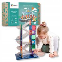 Magnetyczne klocki konstrukcyjne Connetix - kulodrom Ball Run Pack 92 el.