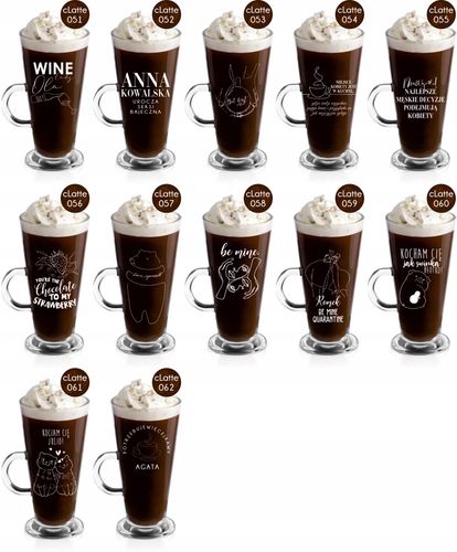 Szklanka latte z grawerem PREZENT dla faceta męża na Arena.pl