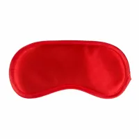 toyjoy red satin eye mask - lśniąca satynowa opaska na oczy, czerwona