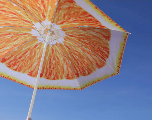 Parasol plażowy pomarańcza na Arena.pl