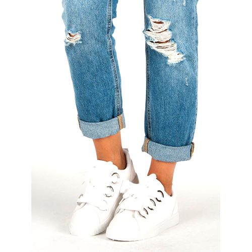 Białe sznurowane trampki r.36 na Arena.pl