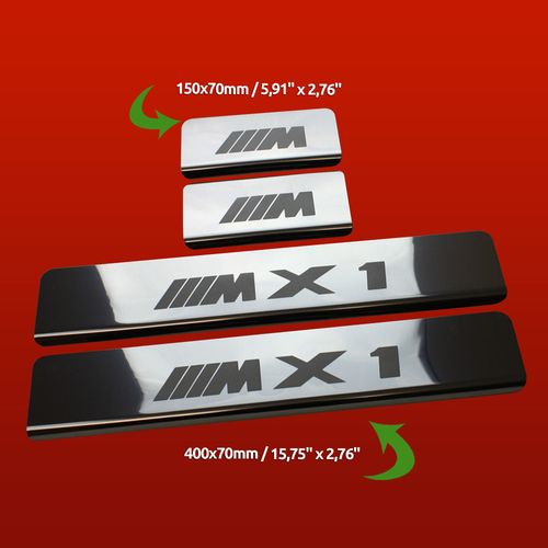 Listwa progowa BMW X1 E84 M2 X1 Stal nierdzewna 304 połysk 4szt na Arena.pl