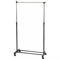 STOJAK WIESZAK NA UBRANIA PÓŁKĄ NA BUTY SOLIDNY KÓŁKACH