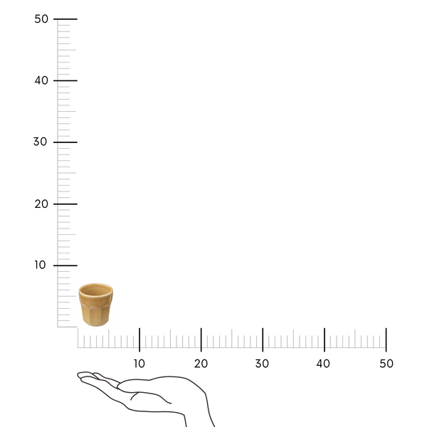 Filiżanka do espresso Roma żółta 80 ml zdjęcie 2