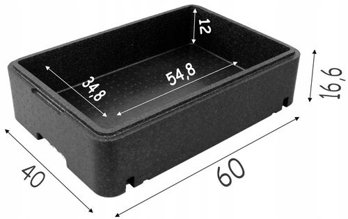 Fischbox pudło z piocelanu czarne FB120 termobox na Arena.pl