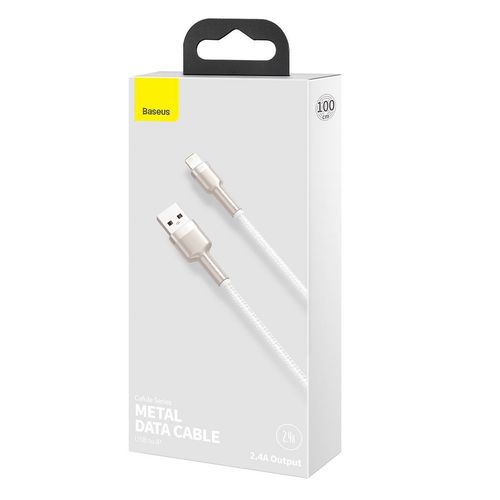 kabel usb do lightning baseus cafule, 2.4a, 1m (biały) na Arena.pl