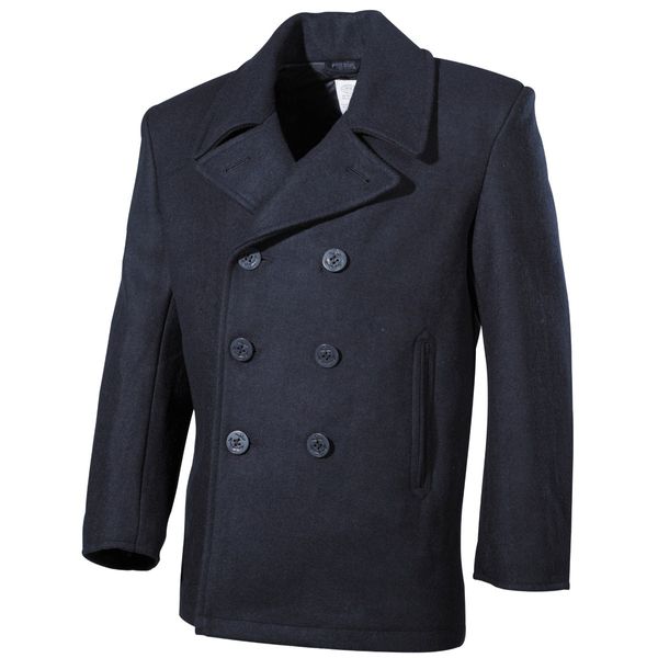 PŁASZCZ US   PEA COAT NIEBIESKI MFH S zdjęcie 1