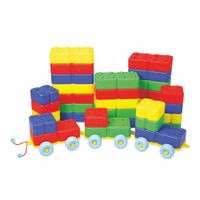 klocki konstrukcyjne na wózku King