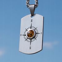 Nieśmiertelnik Tytanowy Naszyjnik Męski z GRAWEREM + ŁAŃCUSZEK i OPAKOWANIE