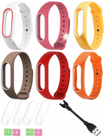 20x OPASKA do Xiaomi Mi-Band-2 +4xFOLIA+ŁADOWARKA
