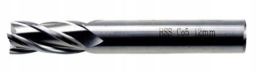 Frez NFPa palcowy fi 12 mm HSSCo kobalt DIN 844 na Arena.pl