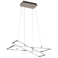 LAMPA wisząca KSEROS A0033-320 Candellux geometryczna OPRAWA metalowa LED 35W 4000K ramki frames srebrne