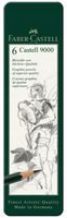 Zestaw ołówków grafitowych Castell 9000 Faber-Castell 6 szt