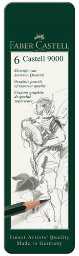 Zestaw ołówków grafitowych Castell 9000 Faber-Castell 6 szt na Arena.pl