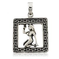 SREBRNY WISIOREK ZNAK ZODIAKU PANNA PRÓBA SREBRA 925 GRAWER GRATIS