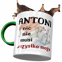 Kubek Zielony Dla Antoniego Antka Kolegi Prezent Z Nadrukiem Ze Zdjęciem
