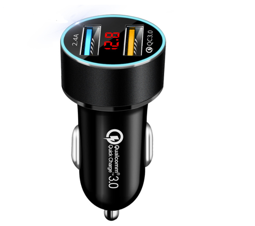 3,1A ŁADOWARKA SAMOCHODOWA MIERNIK NAPIĘCIA QC 3.0 na Arena.pl
