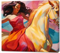 Obraz 100x90cm Taniec na Wietrznym Koniu