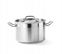 Garnek średni Profi Line z pokrywką 7 l śr. 240 x 150 h - Hendi 831403