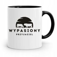 Kubek Czarny Dla Przyjaciela Wypasiony Przyjaciel Z Nadrukiem Ze Zdjęciem