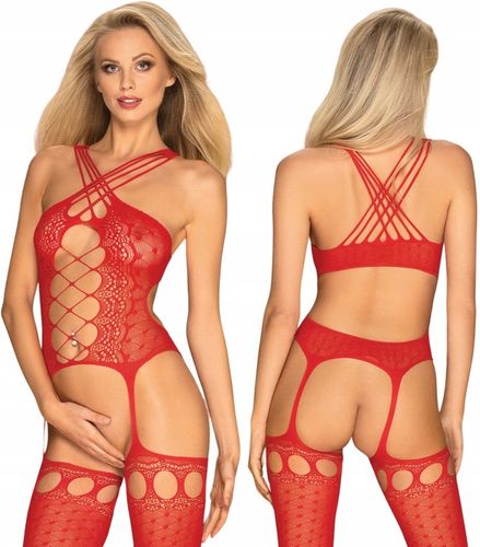 Sexy bielizna erotyczna komplet otwarty bodystocking PLUS SIZE XL XXL 3XL na Arena.pl
