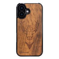 drewniane etui bewood do iphone 16 jeleń imbuia